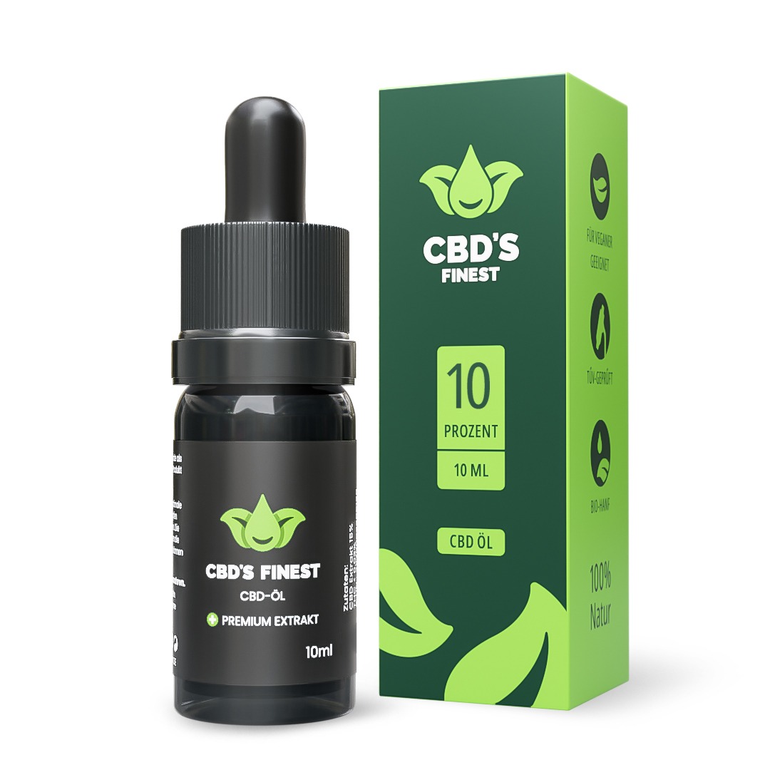 CBDs Finest Vollspektrum CBD Öl 10 % – 10 ml Flasche
